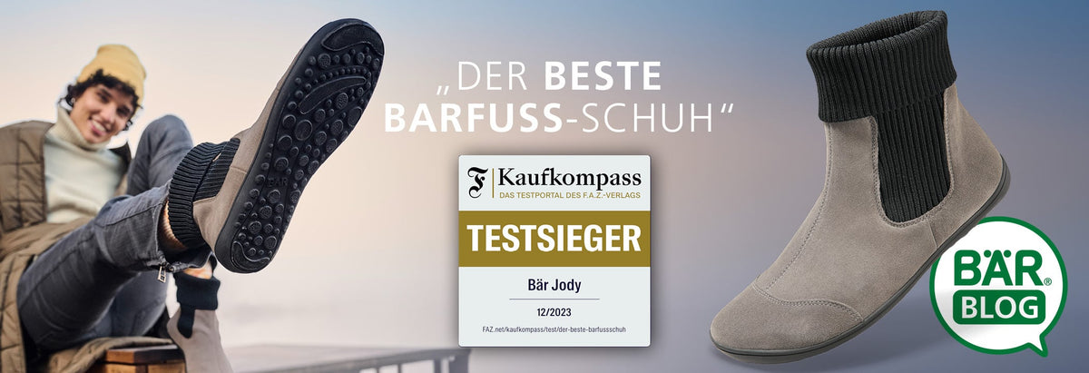 Jody Test Winner of the Barefoot Shoe Test