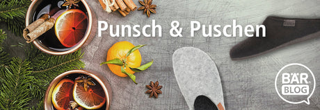 Punch and cozy slippers in Advent