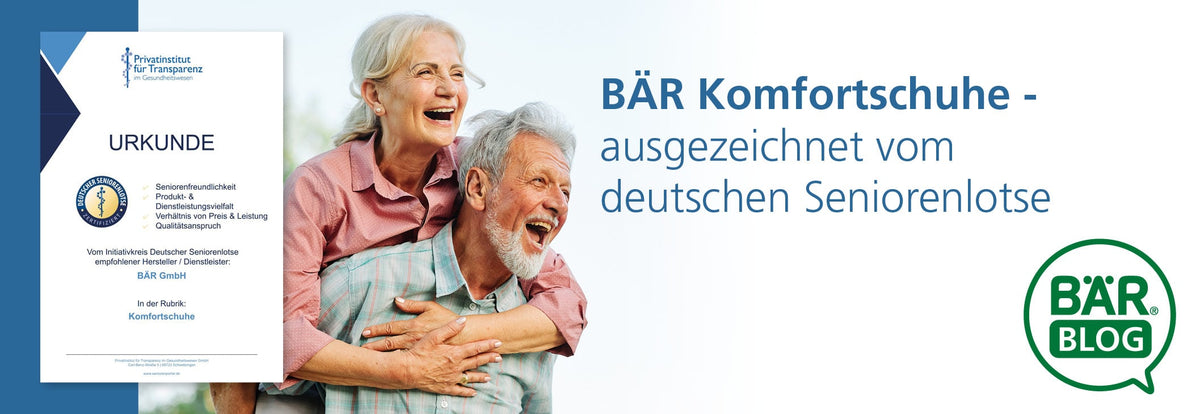 Recognized by the German Senior Guide for high wearing comfort