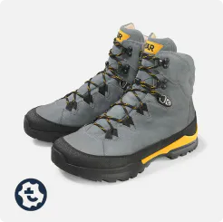 Bergkomfort Hiking Boots 2.0 in Grey with Yellow Details, ideal for hiking